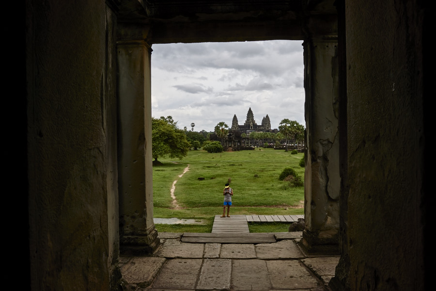 Looking towards the Temple Buildings, Angkor Wat